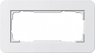 Gira E3 Белый глянцевый Рамка 2-ая без перегородки