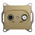 Розетка TV-SAT Schneider Electric Glossa Титан  оконечная 1dB
