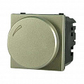 ABB Zenit Механизм электронного поворотного светорегулятора для регулируемых LEDi ламп, 2-100 Вт, 2-модульный, цвет шампань N2260.3 CV