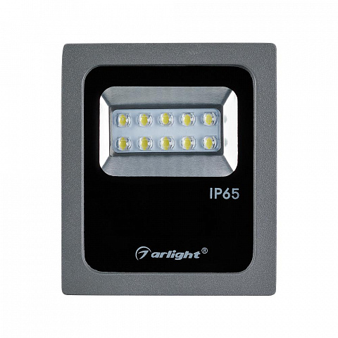 Arlight Прожектор светодиодный AR-FLG-FLAT-ARCHITECT-10Вт-220В Серый