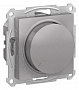 Светорегулятор (диммер) Алюминий AtlasDesign поворотно-нажимной 630Вт механизм  