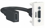 Schneider Electric Unica New Modular Белый Розетка HDMI 1 модуль