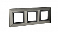 DKC Рамка из металла, "Avanti", никелированная, 6 модулей